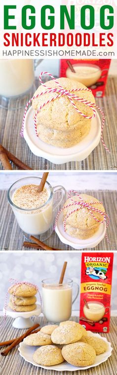 Eggnog Snickerdoodle Cookies