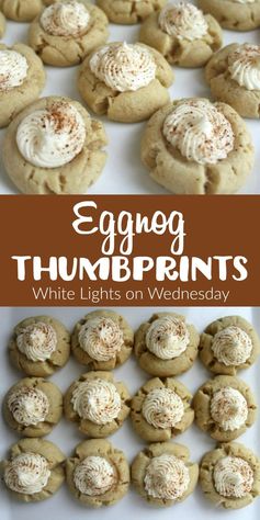 Eggnog Thumbprint Cookies