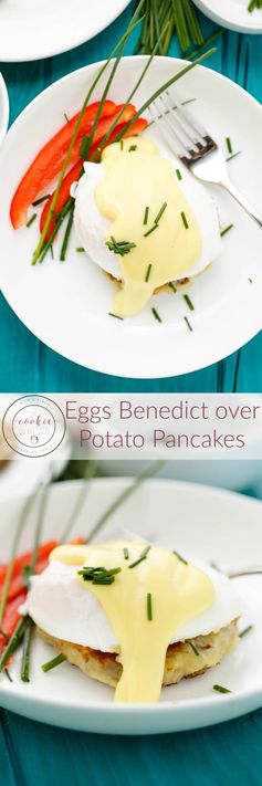 Eggs Benedict over Potato Pancakes + Giveaway