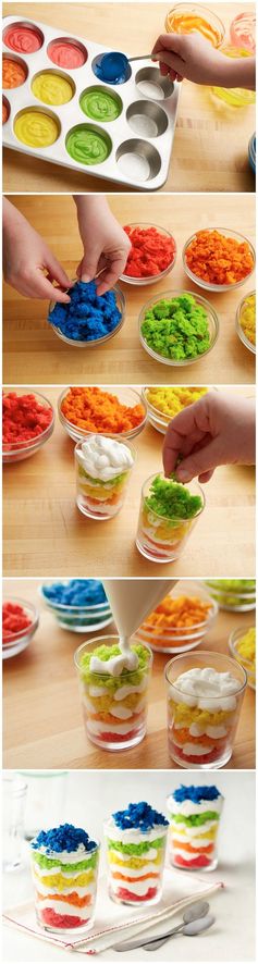 End-of-the-Rainbow Cookie Parfaits