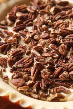 English Toffee Cheesecake Pecan Pie