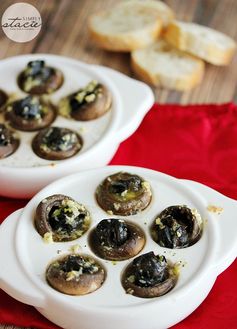 Escargots in Mushroom Caps with Garlic Butter