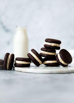 Espresso Brownie Sandwich Cookies