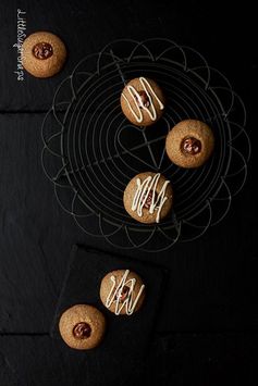 Espresso, Hazelnut & Nutella Thumbprint Cookies