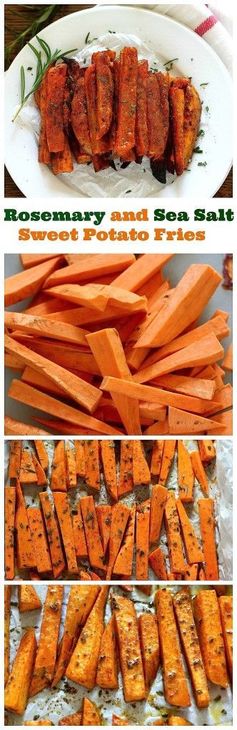 Extra Crispy Rosemary and Sea Salt Sweet Potato Fries