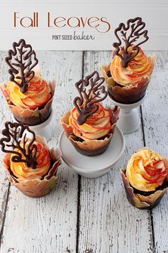 Fall Leaves Cupcakes