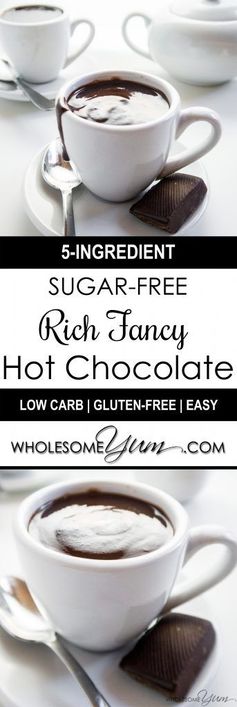 Fancy Low Carb Hot Chocolate (Sugar-free, Gluten-free