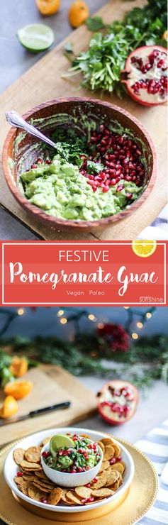 Festive Pomegranate Guacamole