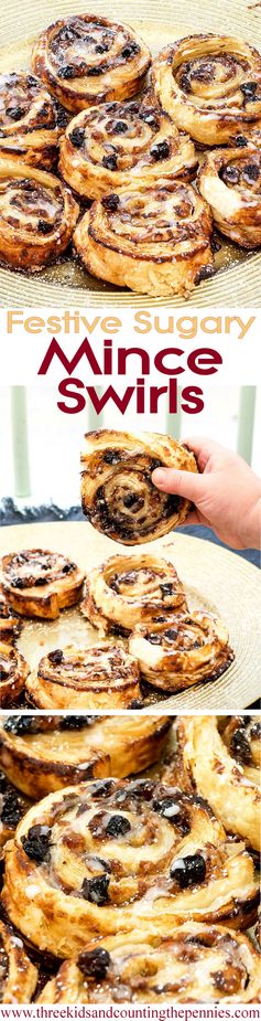 Festive Sugary Mince Swirls