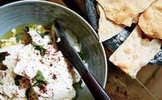 Feta with Sumac and Black Sesame Seeds