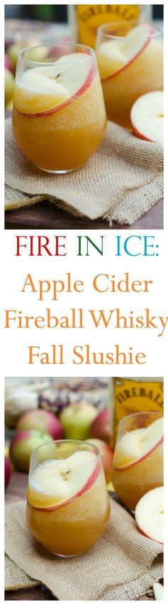 Fire in Ice: Apple Cider Fireball Slushie