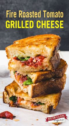 Fire Roasted Tomato Grilled Cheese with Basil