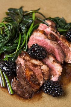 Five-Spice Duck Breast With Blackberries