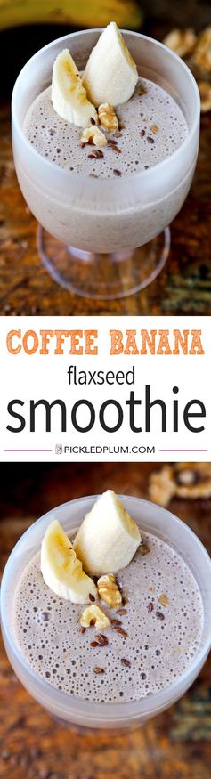 Flaxseed Banana Smoothie (with Coffee