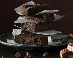 Flourless Bourbon Brownies