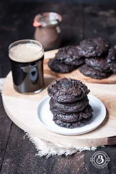 Flourless Chocolate Stout Cookies