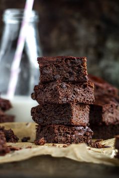 Flourless Double Chocolate Zucchini Brownies