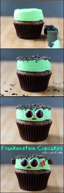 Frankenstein Cupcakes