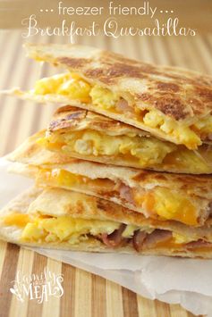 Freezer Breakfast Quesadillas 4 Ways