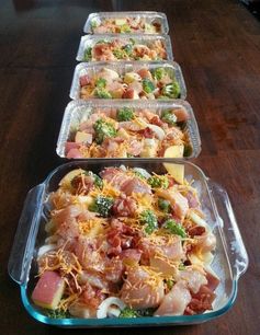 Freezer Cooking: Chicken, Broccoli, Bacon & Potato Bake