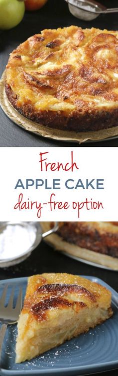 French Apple Cake (whole grain, dairy-free options