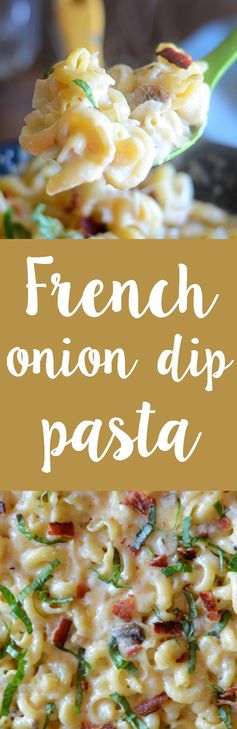 French onion dip one pot pasta