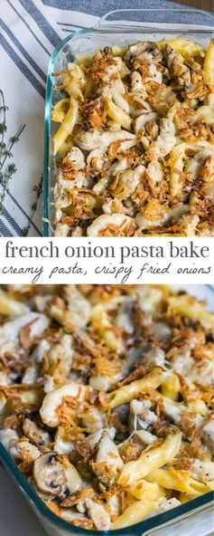 French Onion Pasta Bake