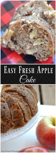 Fresh Apple & Brown Sugar Cake