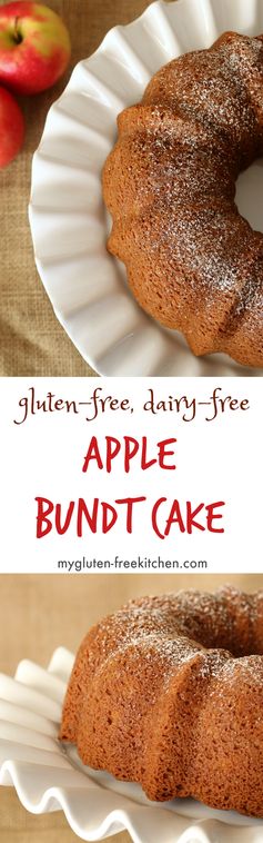 Fresh Apple Bundt Cake (Gluten-free, Dairy-free