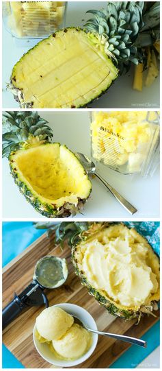 Fresh Pineapple Frozen Yogurt