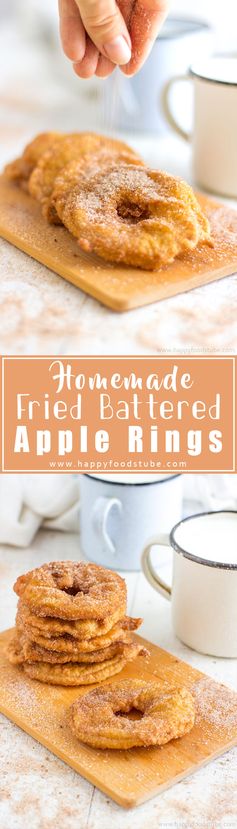 Fried Battered Apple Rings