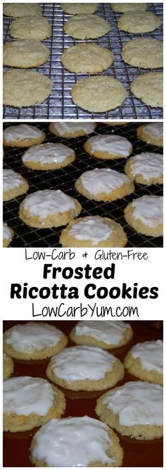 Frosted Ricotta Almond Cookies