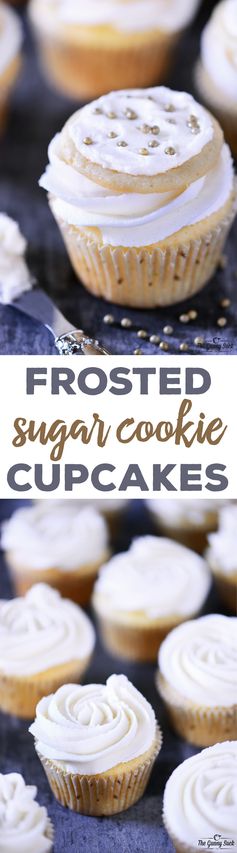 Frosted Sugar Cookie Cupcakes