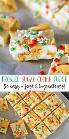 Frosted Sugar Cookie Fudge