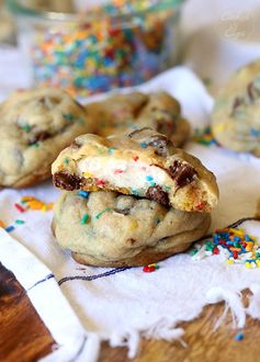 Frosting Filled Chocolate Chip Cookies