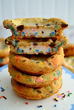 Frosting Filled Deep Dish Cake Batter Cookies (And a Surprise Bridal Shower for Sally!