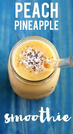 Frosty Peach Pineapple Smoothie