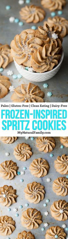 Frozen-Inspired Paleo Spritz Cookies