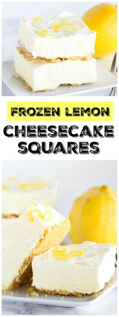 Frozen Lemon Cheesecake Squares