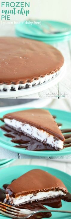 Frozen Mint Chip Pie