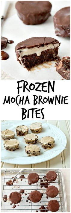 Frozen Mocha Brownie Bites
