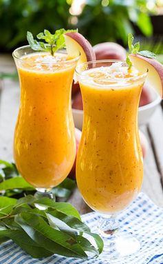 Frozen Peach-Coconut Daiquiri