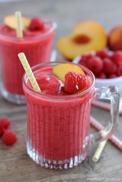 Frozen Raspberry Peach Lemonade