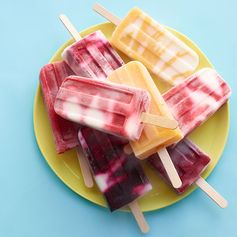 Fruit 'n' Yogurt Swirl Pops