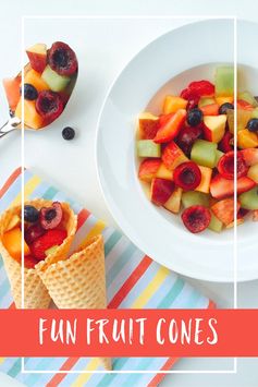 Fun fruit cones