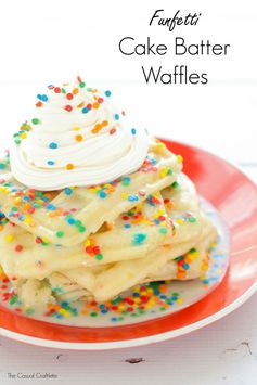 Funfetti Cake Batter Waffles