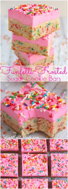 Funfetti Frosted Sugar Cookie Bars