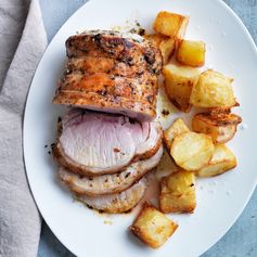 Garlic-and-Rosemary Roast Pork Loin