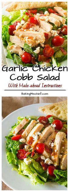 Garlic Chicken Cobb Salad