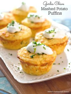 Garlic Chive Mashed Potato Puffins